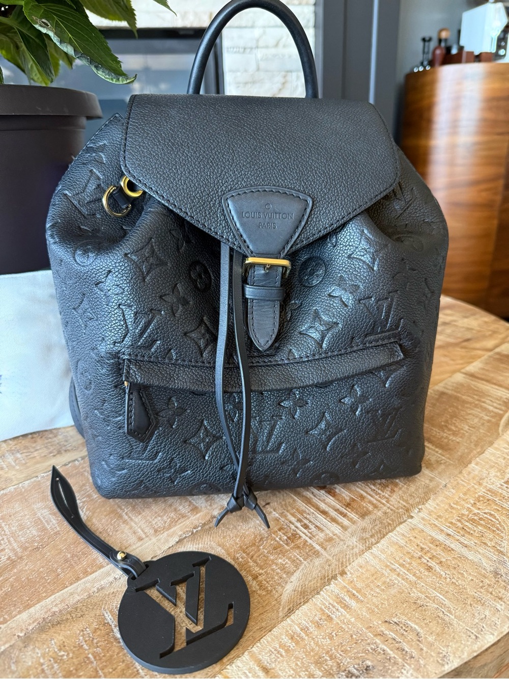 Louis Vuitton Montesouri Leather Backpack